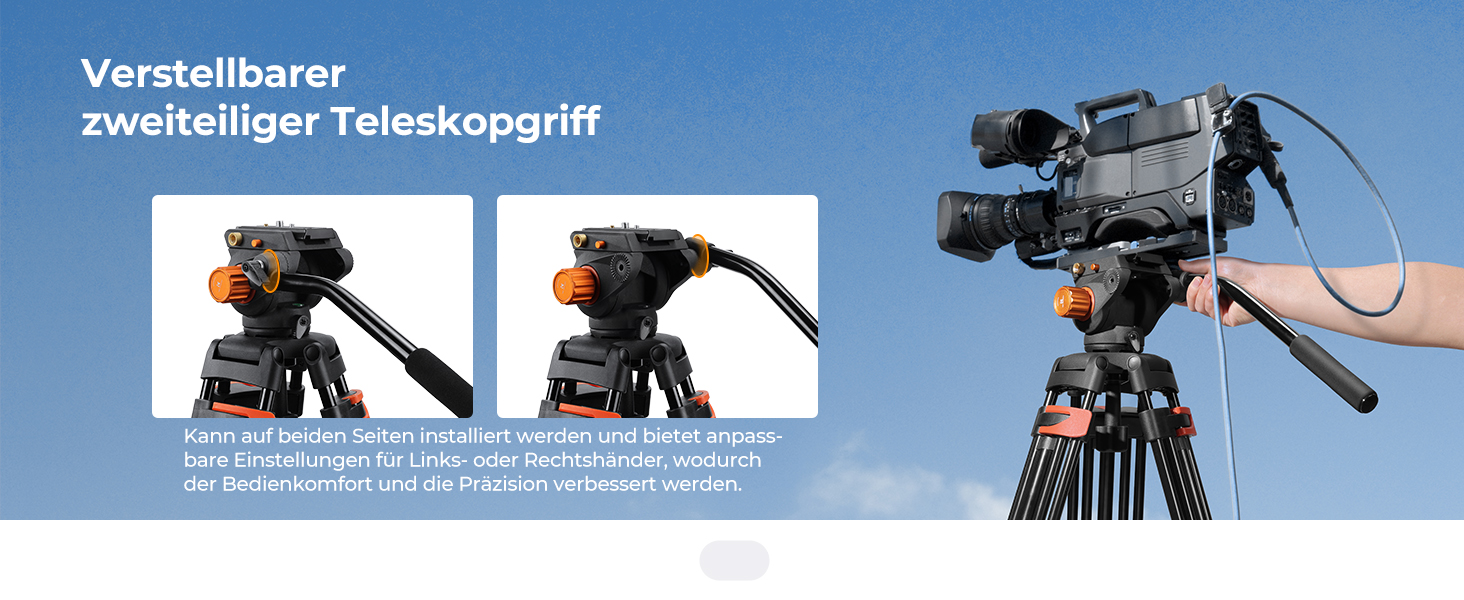 Відеоштатив K&F Concept 202 см з гідравлічною головою та швидкою зміною платформи, посилений тринога для DSLR, відеокамер та дзеркальних камер, навантаження до 8 кг