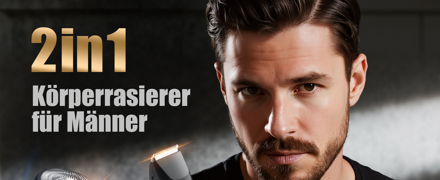 Електричний жіночий епілятор 2-в-1 для тіла та бікіні, вологостійкий, чорний