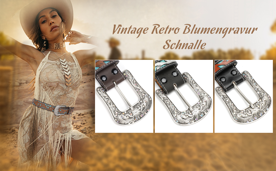 Стильний шкіряний ремінь Western JasGood для жінок та чоловіків, коричневий, 110 см (талія 86-95 см)