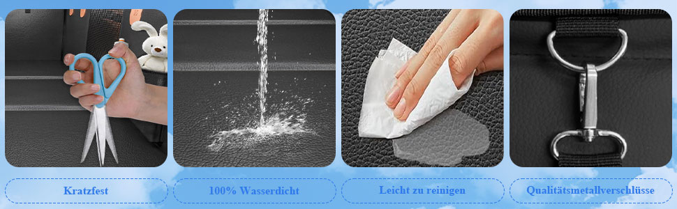 Накладка на сидіння автомобіля для собак з жорсткою основою, водонепроникна та стійка до подряпин, оранжева/чорна. Підходить для авто, SUV, мінівенів.