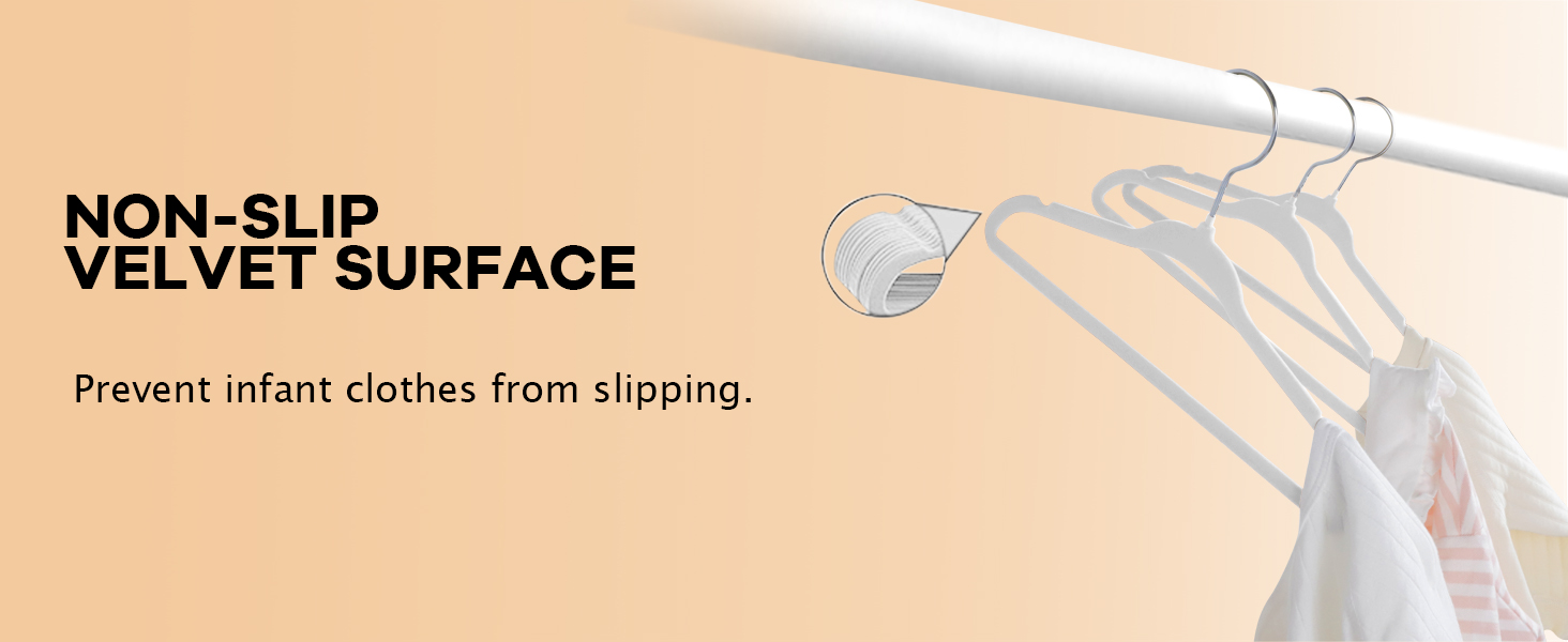 Дитячі вішалки для одягу ManGotree з велюру, 30 шт. - для дитячого одягу з обертовим гачком та спеціальним дизайном плечей