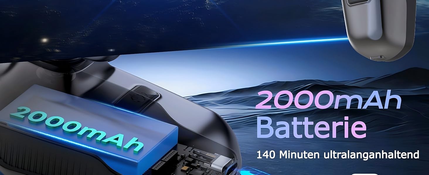 Електрична бритва для гоління голови Glatzen Herren 7D, водонепроникна IPX7, з тримером для бороди та носа, LED-дисплей