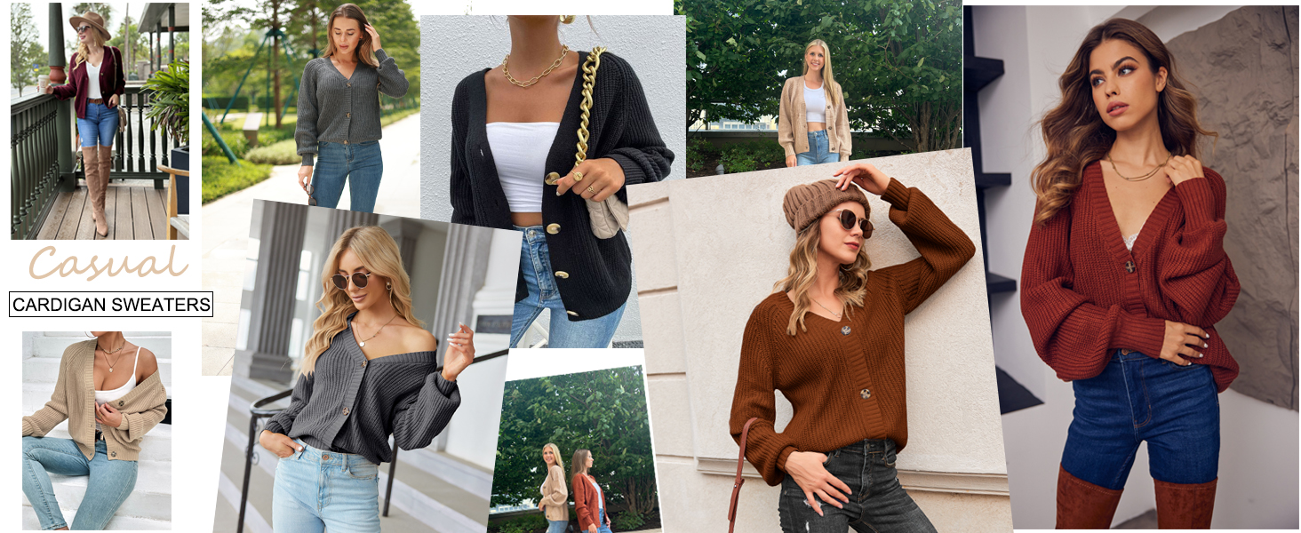 Жакет жіночий короткий в'язаний кардиган Hotouch з V-подібним вирізом та кнопками, відкритий спереду, светр, модний, повсякденний, топ (S, білий)