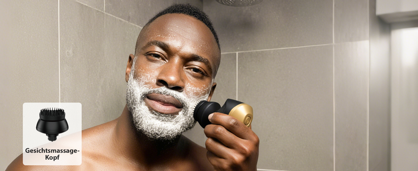 Машинка для стрижки волосся чоловіча електрична 5-в-1 Titan (Gold) IPX7, USB-C, LED-дисплей