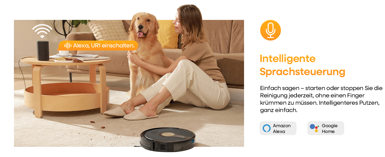 Робот-пилосос з функцією миття 5000Pa, 3-в-1 з часом роботи 180 хв, для тварин, з керуванням через додаток, чорний