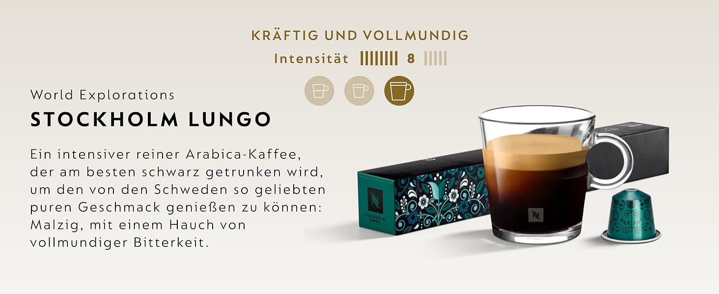 Капсули Nespresso Original: набір 100 шт. Еспресо та Лунго, різні ступені обсмаження, сумісні з оригінальними капсульними машинами