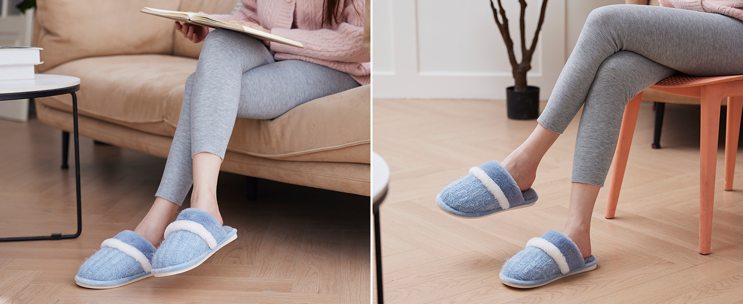 Тапочки домішки жіночі чоловічі зимові - м'які з Memory Foam, теплі та з антиковзаючою підошвою для холодних днів. Зручні та елегантні сліпони як стильний подарунок. Рожеві, 38/39 EU