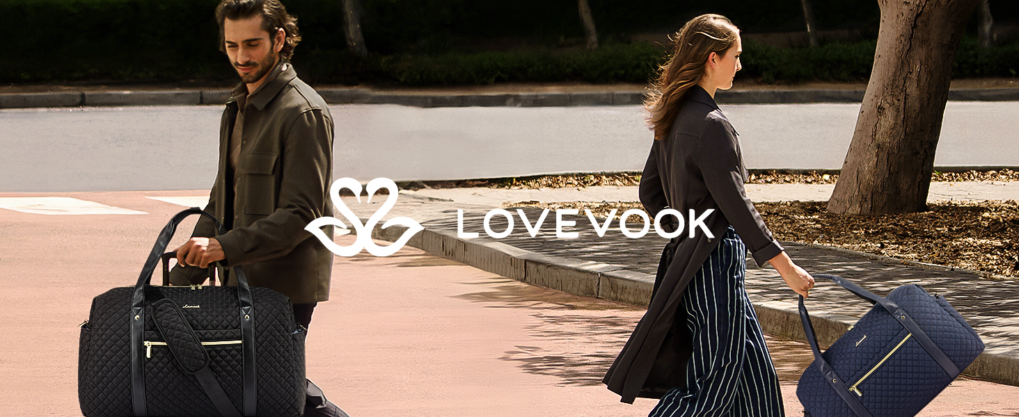Дорожня сумка LOVEVOOK для жінок з відділенням для ноутбука, велика спортивна сумка для подорожей, ручна поклажа, тренувальна та клінічна сумка для спортзалу, лікарні, літака, легка