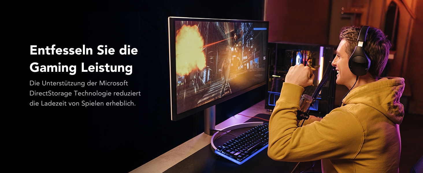 Lexar NM1090 PRO 1TB - SSD PCIe 5.0 Gen5 NVMe: до 14000 МБ/с, для AI, ігор та створення контенту (Laptop/PC)