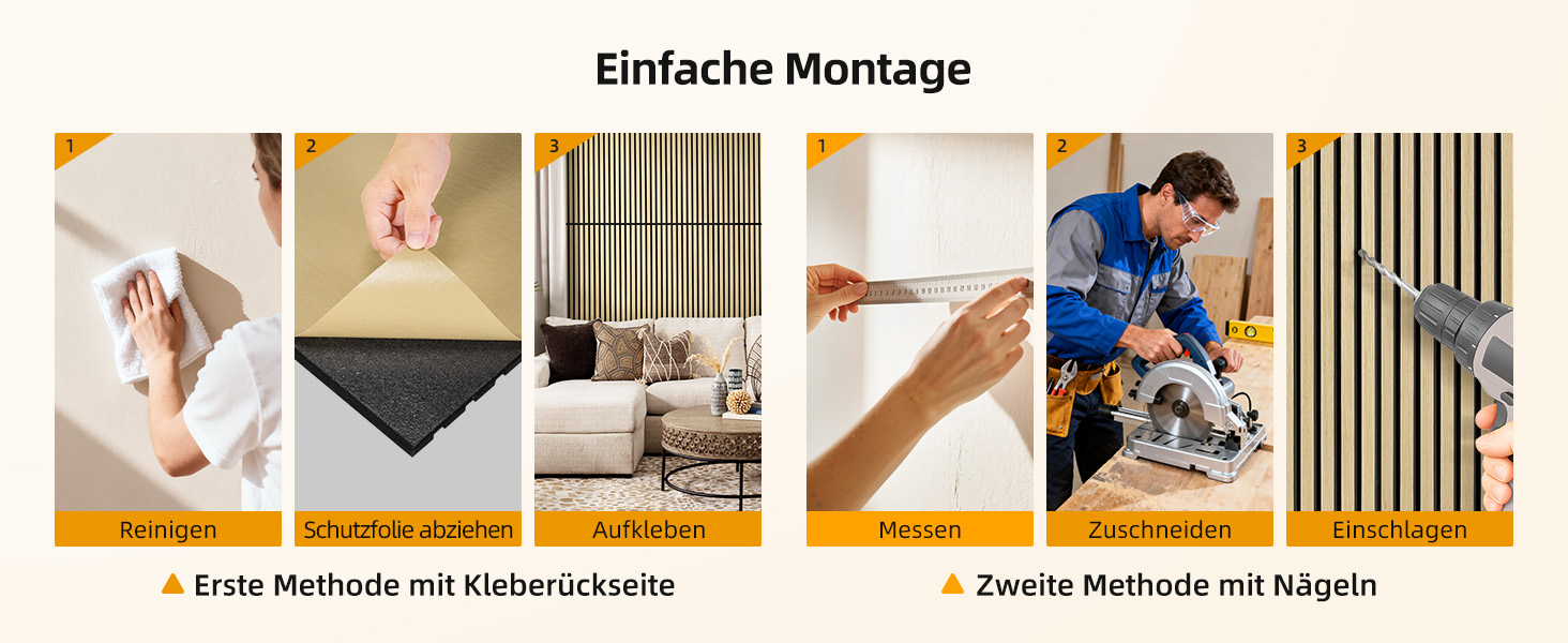 Акустичні настінні панелі JAMELO з шпоном дерева, самоклеючі 3D панелі для стін, стелі та дверей, колір горіх, 10 шт (30 x 15 x 1.2 см)