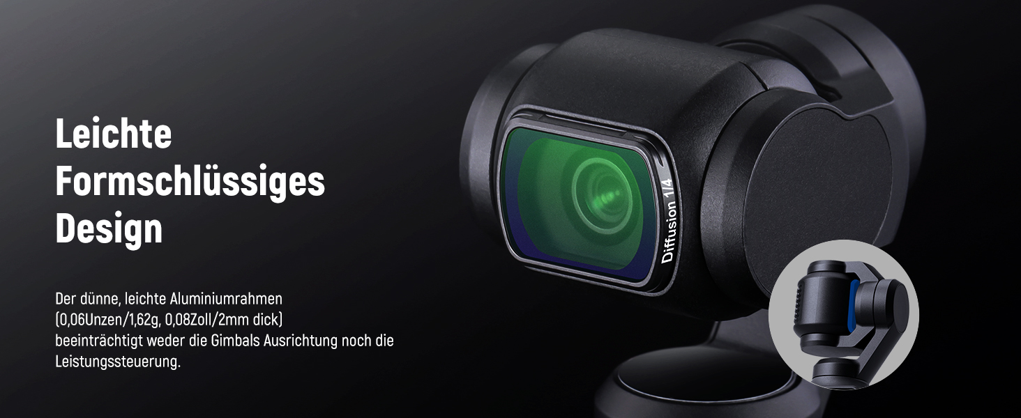 Набір фільтрів NEEWER ND та Black Diffusion для DJI Osmo Pocket 3: 4 шт. (ND16, ND64, ND256) + ефектний фільтр, аксесуари для об'єктива, оптичне скло HD