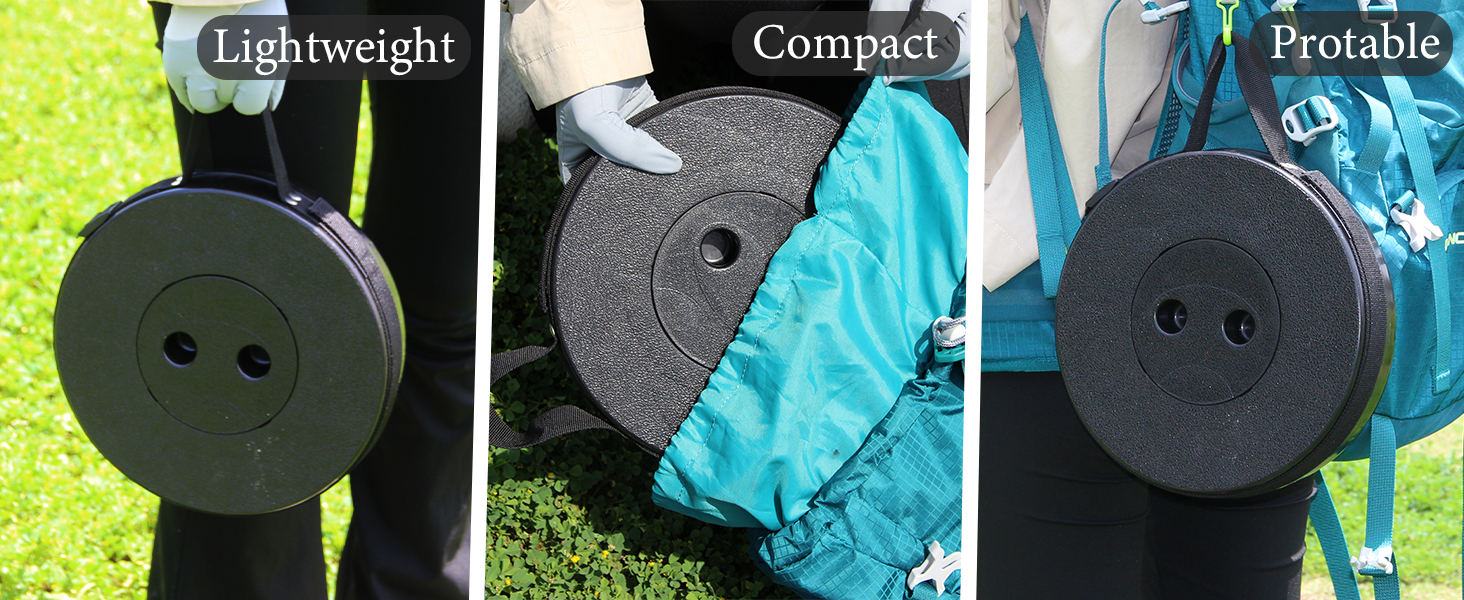 Тeleskopний складаний стілець для кемпінгу, риболовлі та відпочинку на природі. Міцний, з вантажопідйомністю 280 кг, компактний, 25x25x45 см, колір: смарагдово-зелений