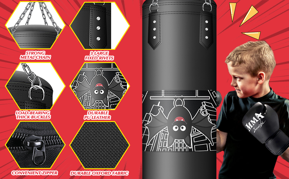 Надувний боксерський мішок для дорослих 180 см, стоячий, самостійний, для ММА, муай-тай, фітнесу