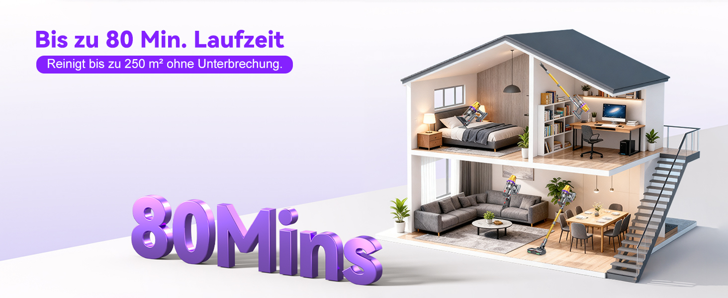 Бездротовий акумуляторний пилосос H9 58000Pa/650W з LED-дисплеєм та антизаплутувальною насадкою для тварин, килимів та твердих поверхонь, золотистий