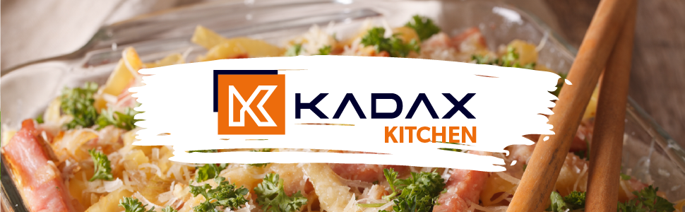 KADAX прозора жароміцна форма для запікання з термостійкого скла, прямокутна, 7 л, для лазаньї, овочевих рагу, м'яса, духовки