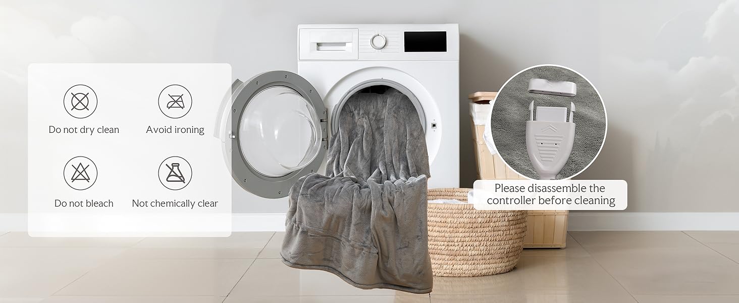 Електрична ковдра з автовимкненням 130x180 см, 9 режимів нагріву, таймер 9 годин, захист від перегріву, м'яка та приємна до тіла, для дому та офісу, чорна