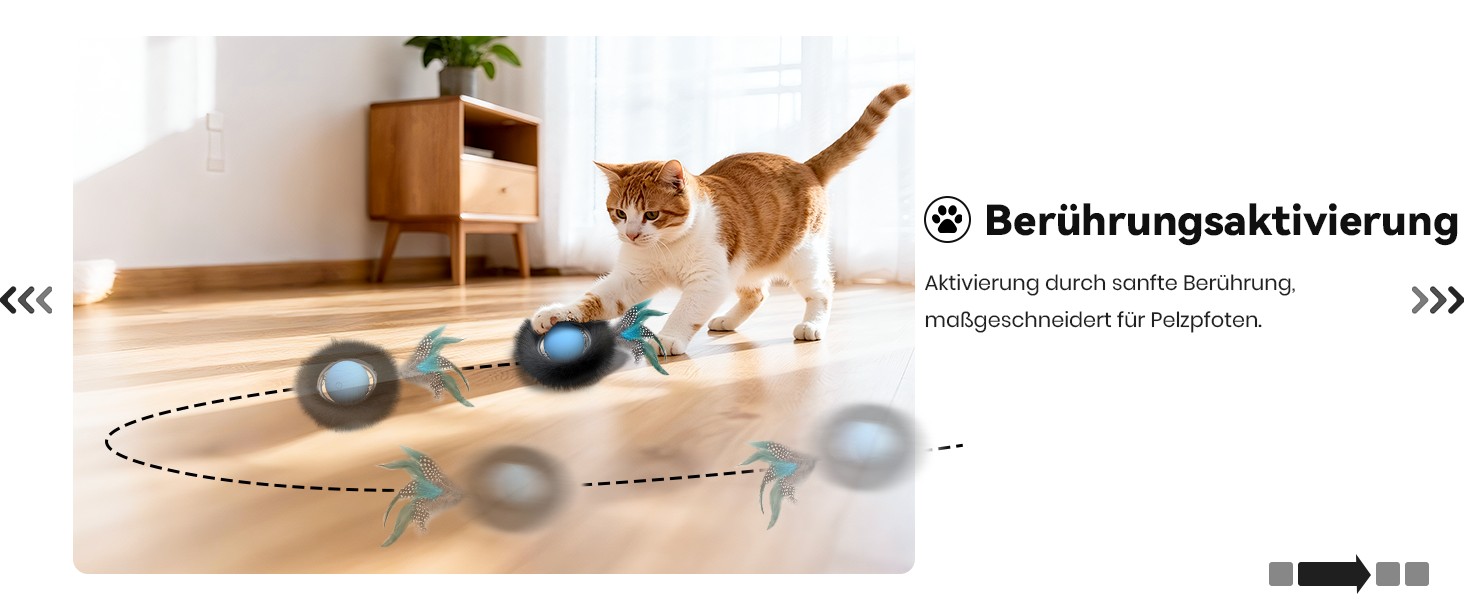 Інтерактивне іграшкове м'ячик для котів з лабіринтом та пір'ям, автоматична іграшка-приховище, мисливська гра, подарунок для кота