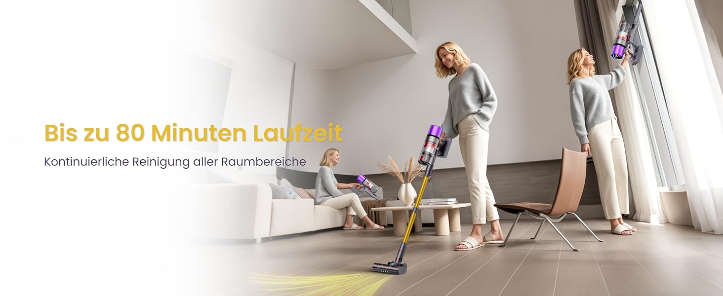 Бездротовий пилосос X7 55Kpa/600W/80Min з LED-дисплеєм, акумуляторний, самостійно заряджається, з антизаплутувальною щіткою, автоматичний режим для килимів, шерсті тварин та твердих поверхонь, золотий