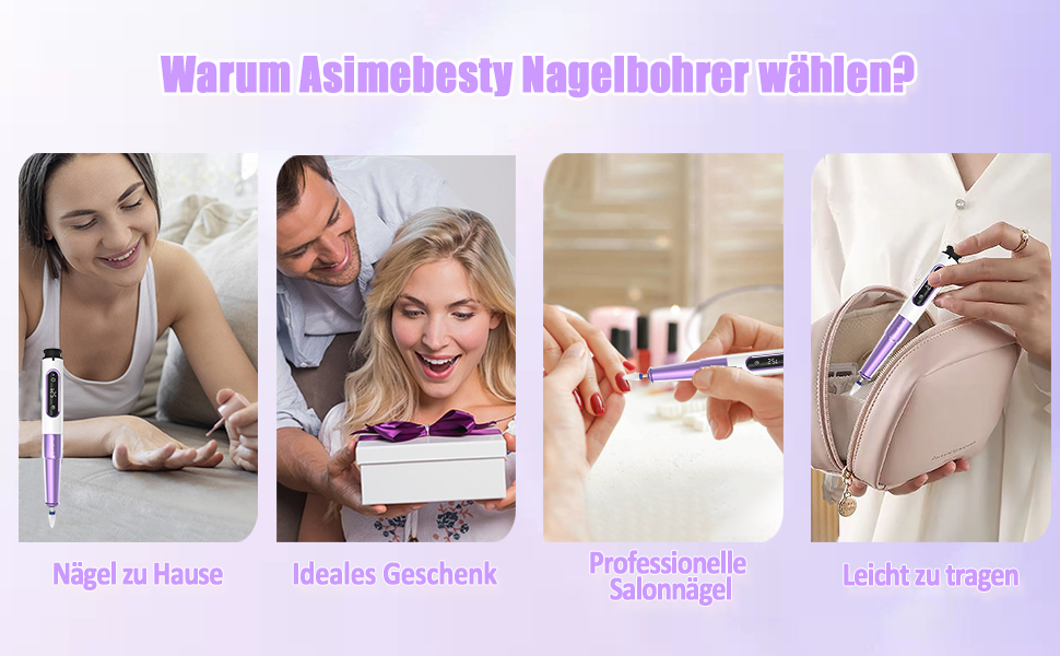 Електричний фрезер для нігтів для гелю, 12 в 1, бездротовий, 25000 об/хв, USB, 5 швидкостей, манікюр/педикюр