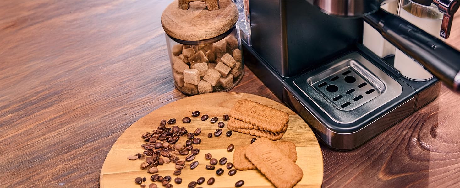 Кавомашина Cecotec Power Espresso 20 ColdBrew Latte Fresh: 1350W, 20 Бар, ColdBrew, Сенсорний екран, 1.5л резервуар, капучинатор, нержавіюча сталь