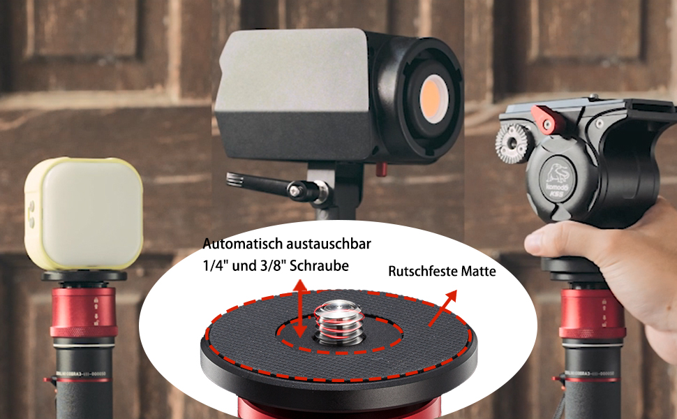 Штатив монопод IFOOTAGE Cobra 3 C180F-P з вуглецевого волокна, 181 см, максимальне навантаження 8 кг