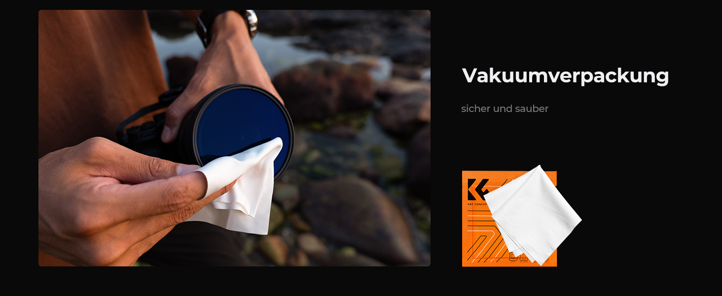 Набір фільтрів K&F Concept 62mm: UV, CPL, ND4 (Nano-Klear)