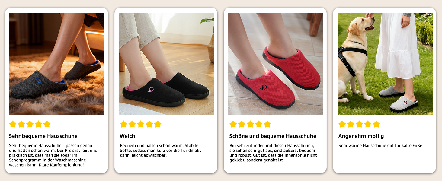 Домашні тапочки Mishansha для чоловіків та жінок, з піною з пам'яті, антиковзаючі, червоні, 36/37 EU