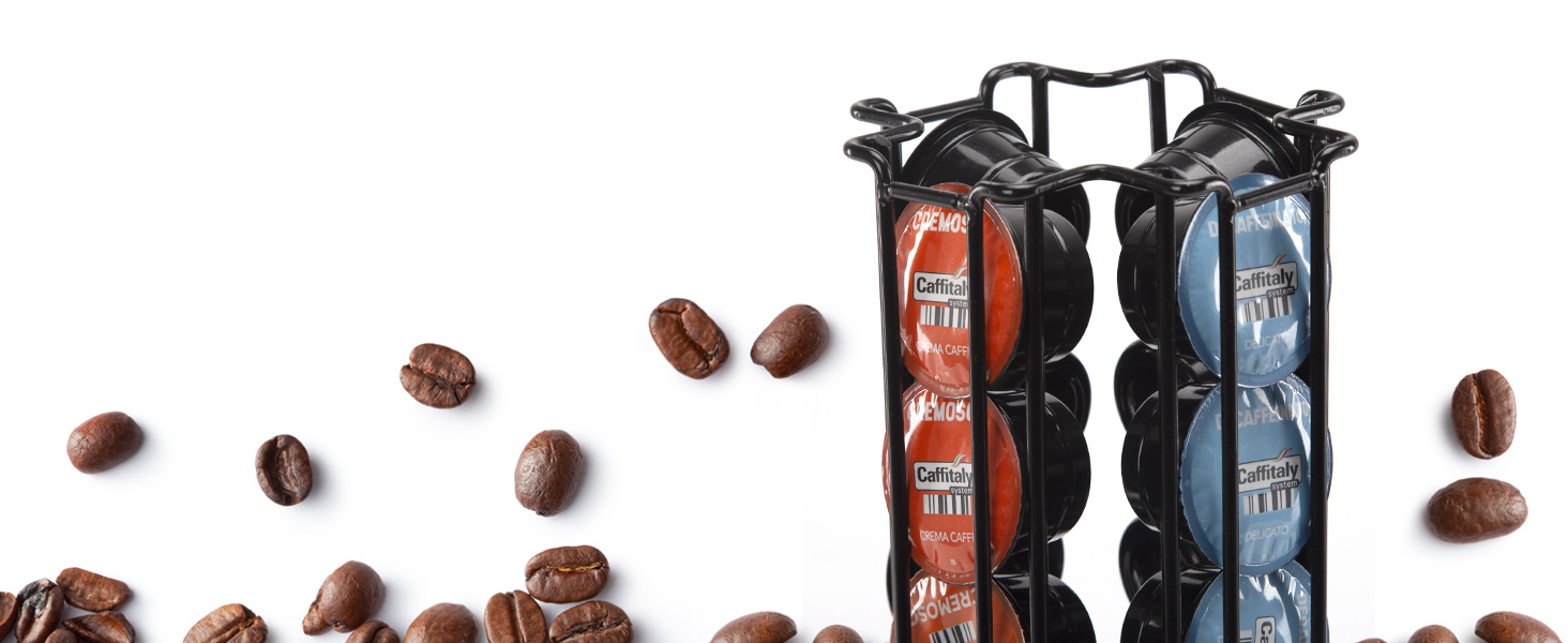 Тримач для капсул кави SYSYLY, сумісний з Tchibo Cafissimo/K Fee/ALDI Expressi, чорний
