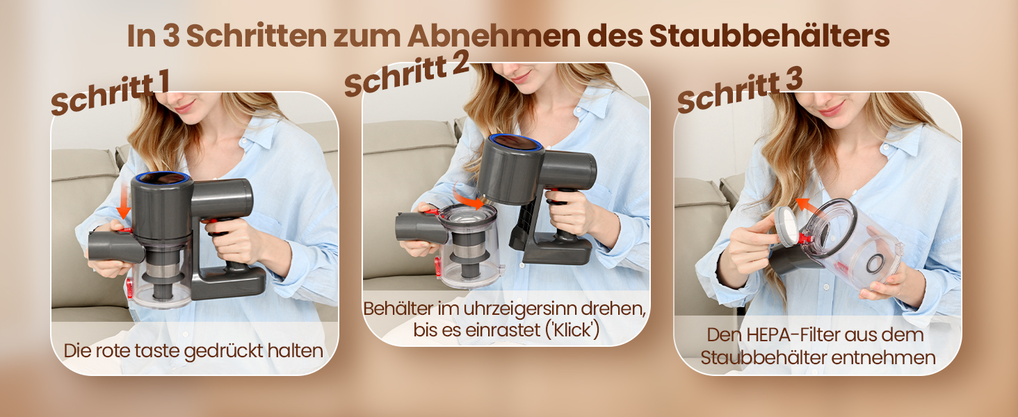 Бездротовий акумуляторний пилосос DP2 з подвійним акумулятором, 45KPa, 60 хвилин роботи, 500W, LED-дисплей, телескопічна труба, вертикальне зберігання, світло GreenEye, ідеальний для шерсті тварин/килимів/твердих підлог, золотий