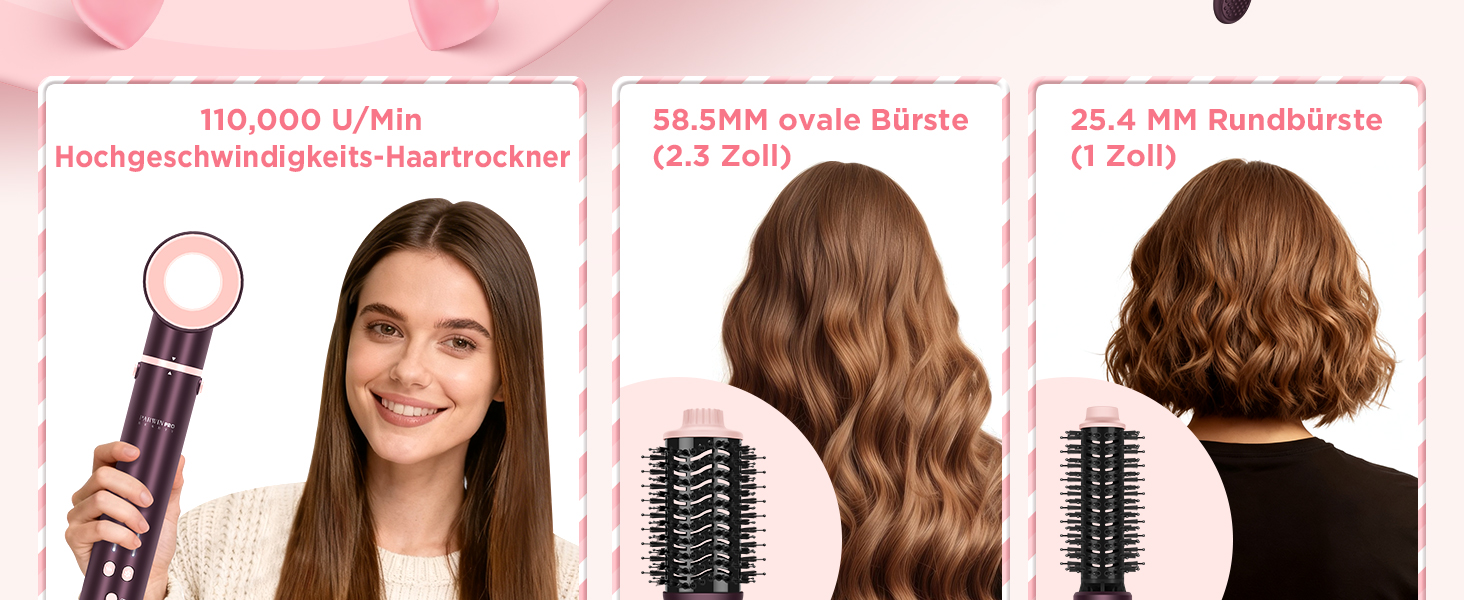 PARWIN PRO BEAUTY MaxAIR 2.0 Multi-Styler Set: 7-в-1 для волосся (Локон, Випрямлення, Фен, Об'єм)