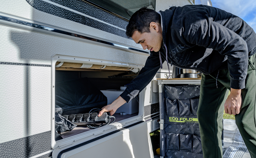 Розподільник розеток Brennenstuhl IP44 6-фазовий, 2м, для будівництва та зовнішнього використання, чорний