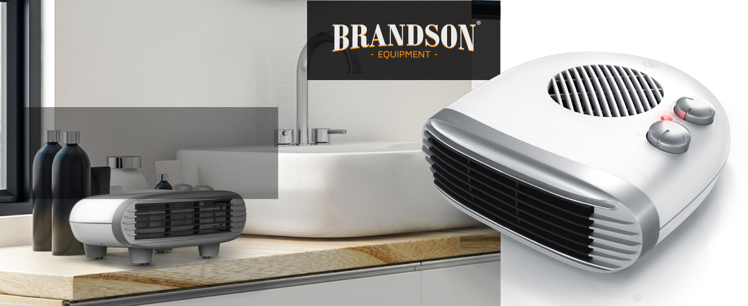 Електричний обігрівач Brandson (конвектор) 2000Вт, енергоощадний та тихий, з термостатом та захистом від перегріву, білий