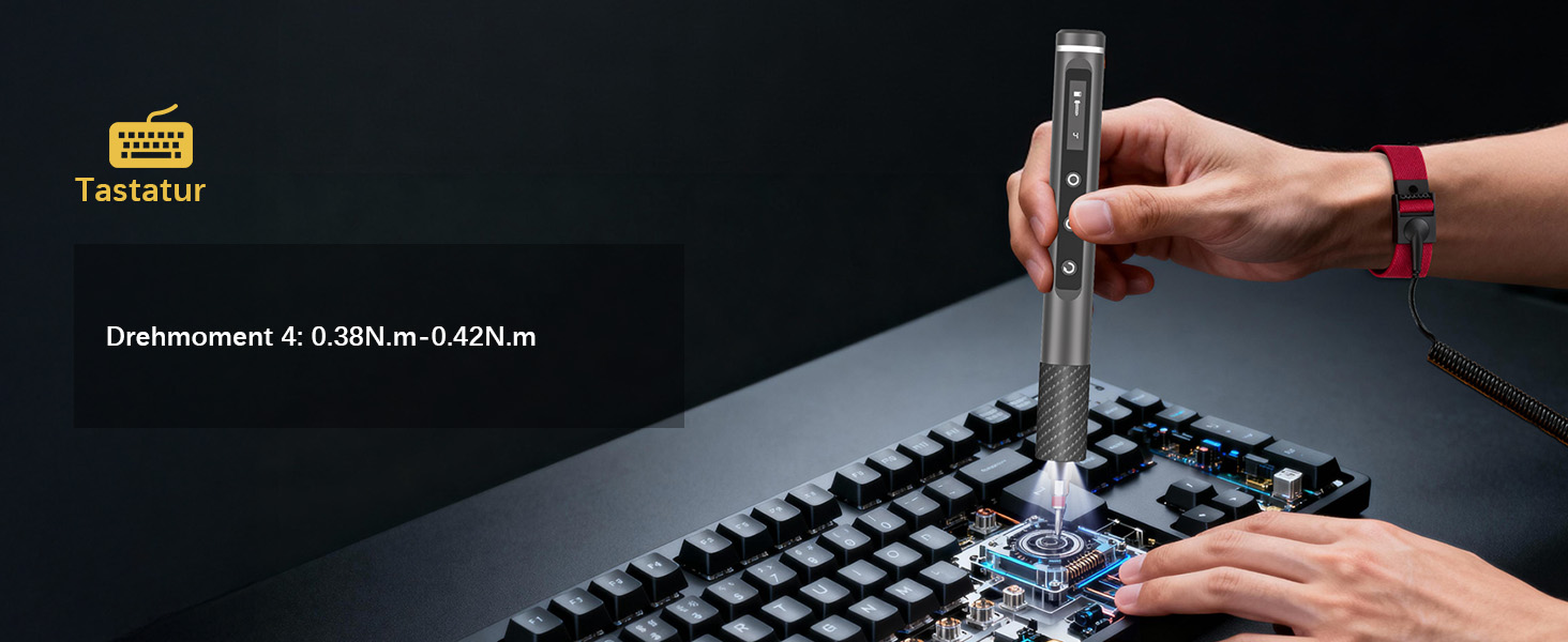 Електрична викрутка Mini 78 в 1 - Набір прецизійних викруток з магнітними Torx, LED дисплеєм та 5 рівнями моменту. Підходить для ноутбуків, окулярів, годинників, ПК