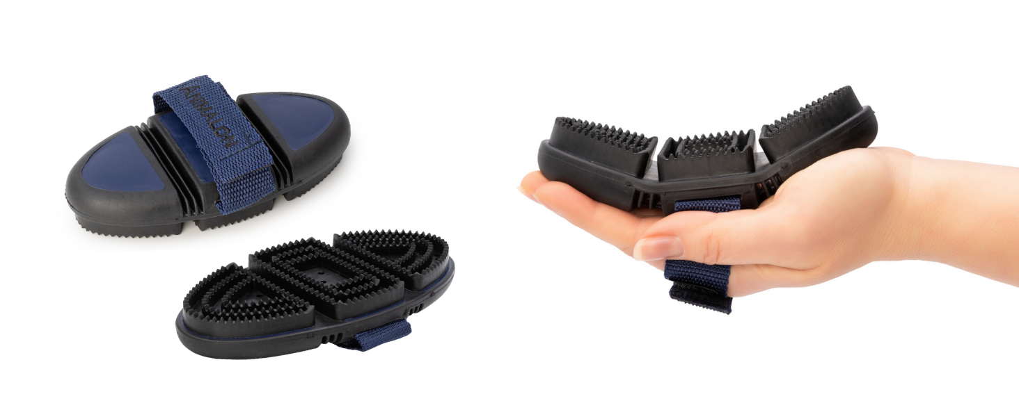 Штрикач для собак Kurzhaar Animalon: допомога при линянні | Штрикач для короткошерстих собак | Інноваційна щітка для дбайливого догляду за шерстю (маленький, синій) Синій, маленький