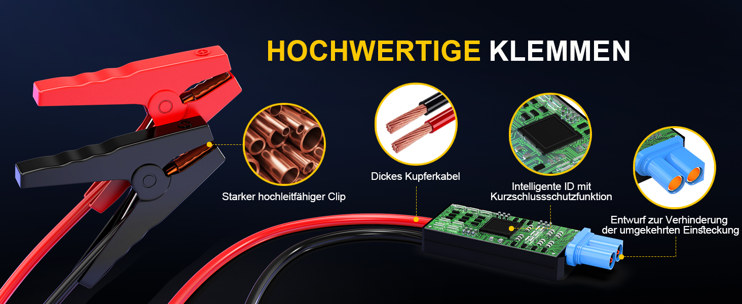 Портативний пусковий пристрій FOWAWU 9-в-1 з компресором, акумулятор 6000A, 26800mAh, 150psi, автовимкнення