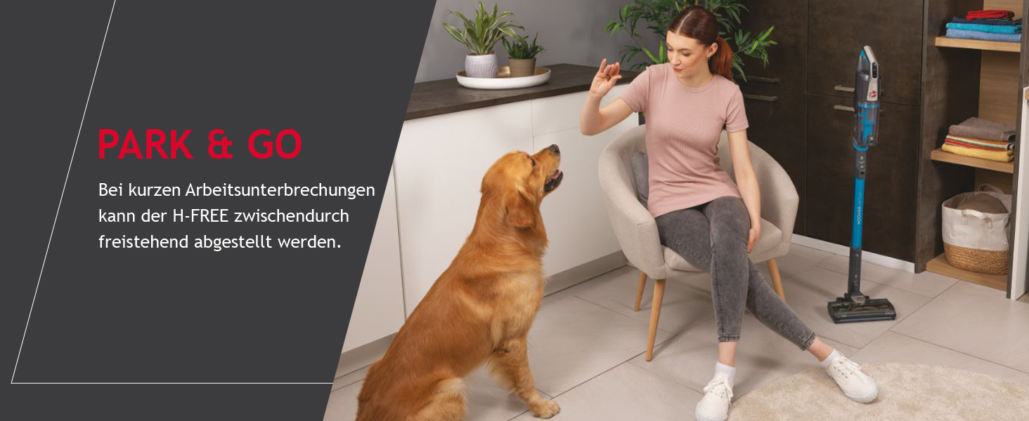 Бездротовий пилосос Hoover H-Free 500 Pets: потужний, без мішка, для видалення шерсті тварин, LED, паркування, 30 хв роботи