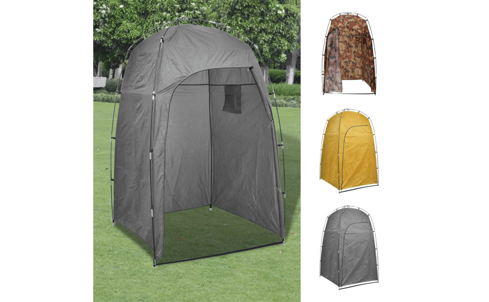 Зовнішній душ vidaXL, душова кабіна для відпочинку на природі (зелений)