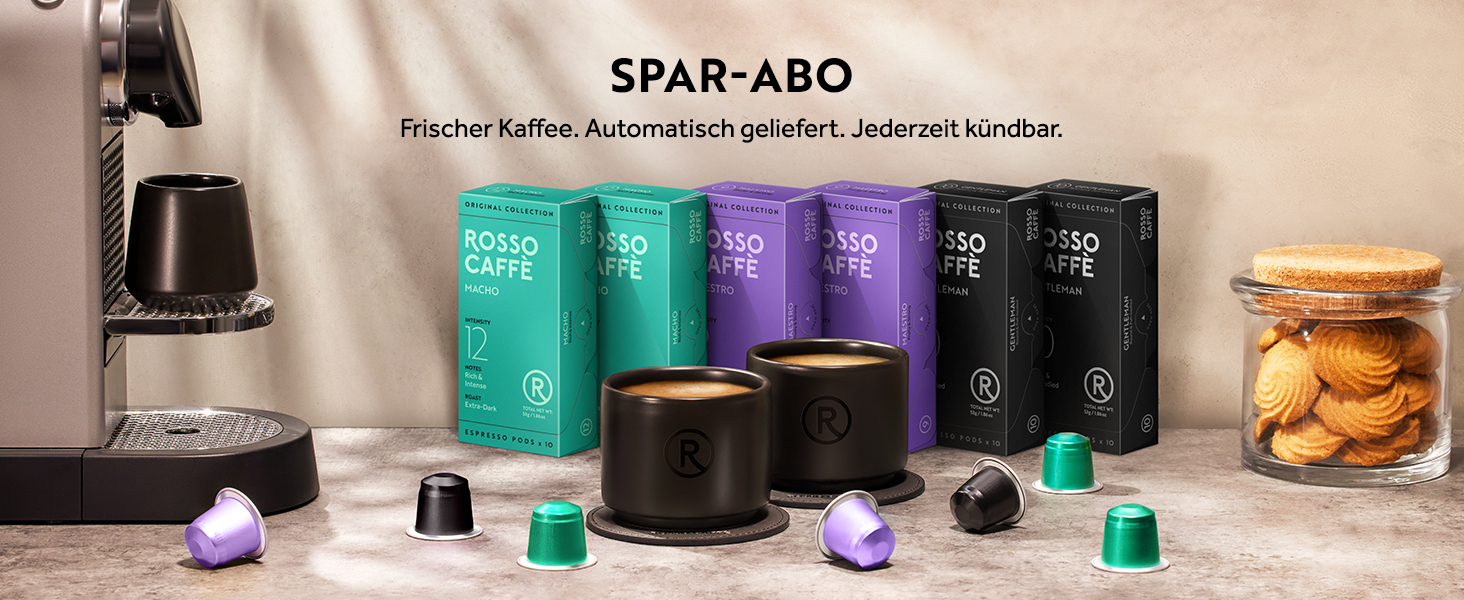 Капсули кави ROSSO CAFFÈ Nespresso 'Extra Dark', 120 шт. - 3 преміум-суміші, сумісні з Nespresso