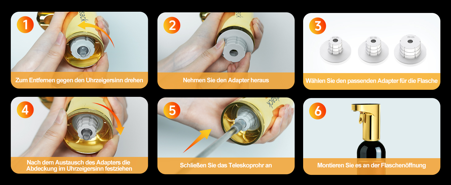 Електричний декантер для вина 5-в-1 з регульованою дозуванням, цифровий виливач, автоматичний дозатор вина, подарунок на день народження/День святого Валентина (золотий)
