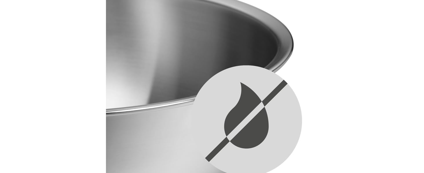 Набір кухонних мисок WMF Function Bowls, 2 шт, 22 і 24 см, з нержавіючої сталі Cromargan, багатофункціональні: для змішування, салату, сервірування, штабельовані