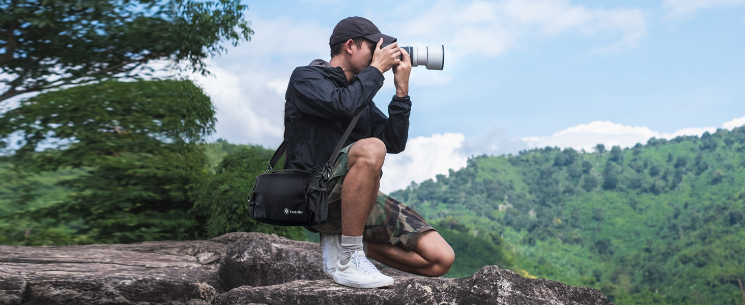 Сумка для камери Tarion для DSLR/SLR камер Canon, Nikon, Sony з захистом від дощу
