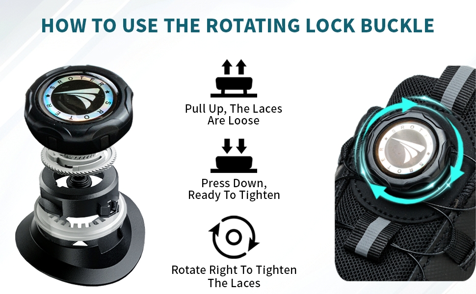 Черевики безпеки для роботи: чоловічі та жіночі, зручні, з металевим носком, легкі, дихаючі, для промисловості, з поворотними пряжками та шнурівками, 42 EU, чорні