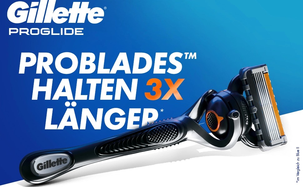 Бритва Gillette ProGlide для чоловіків, сталевий корпус, сіро-чорна, набір 12 шт.