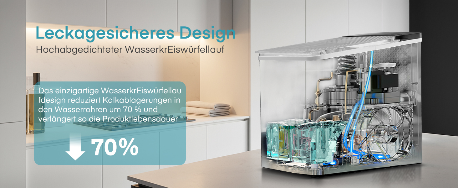 Машина для льоду FOHERE портативна, самоочисна, 14 кг/24 год, 2 розміри, компактний дизайн, керування однією кнопкою, інтелектуальні сповіщення, з лопаткою та кошиком для дому/бару/офісу/кемпінгу (чорний)