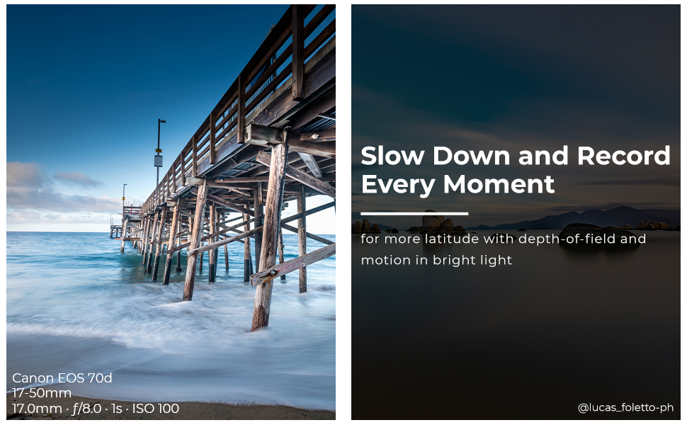 Набір фільтрів K&F Concept Nano-X: квадратний фільтр, адаптерні кільця (8 шт.), ND4