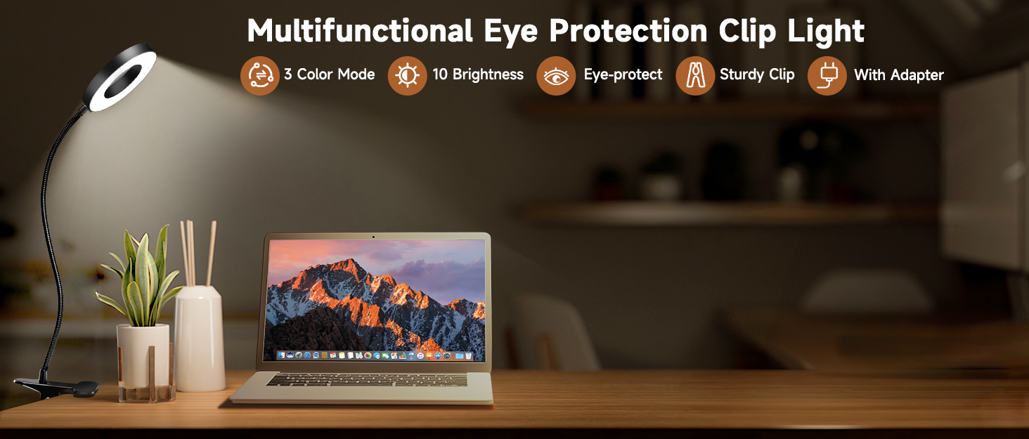 Світлодіодна приліжкова лампа One Fire 48 LED з USB, 3 режими, диммування, адаптер 10W, гнучка, для ліжка/дитячої