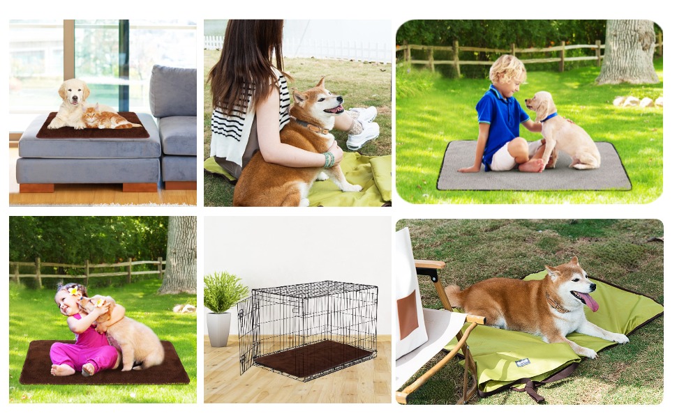 Зручна собача лежанка-підстилка: водонепроникна, для подорожей, з оксфордської тканини, зелена