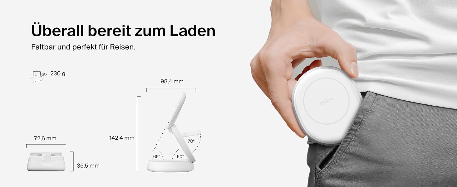 Belkin BoostCharge 3-in-1: Бездротова зарядка з MagSafe, 15W, для iPhone, Apple Watch, AirPods, Pixel, з адаптером 30W