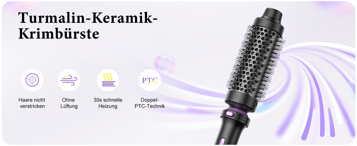 BESTOPE PRO Локкенстаб: Набір 5 в 1 з плойкою, термощіткою та 3 локкенами (9-25 мм) для великих локонів, 13 температур, захисне покриття, рукавичка, затискач (базальтовий чорний)