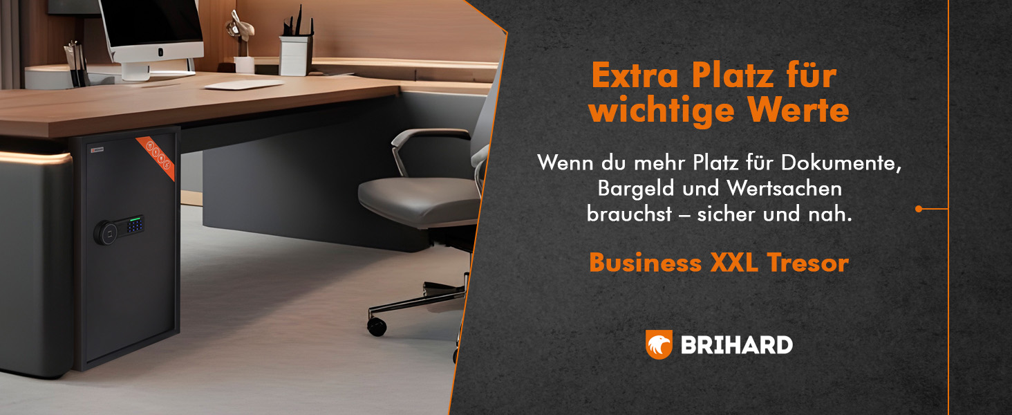 Сейф для дому Business XL Safe Tresor 60л Black Pearl з цифровим та відбитком пальця, вогнестійкий, для документів A4